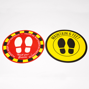 ملصقات أرضية مخصصة للتباعد، لافتة منفصلة للأماكن العامة، ملصق إشعار أمان مقاوم للانزلاق - Product Image 6