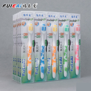 Fuleai Toothbrush Soft Bristles Colorful Adult Manual Tooth <b>Care</b> - Product Image 2