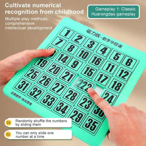 Rompecabezas de Bloques Magnéticos Deslizantes Huarong Road, Juego de Mesa Klotski, Juguete Educativo, Juego de Mesa de Plástico, Juguete Matemático para Niños - Product Image 2