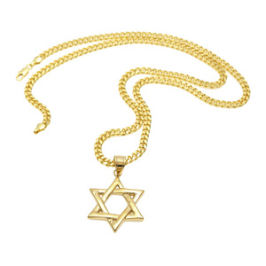 Collana con Stella di David in Acciaio Inossidabile per Uomo, Ciondolo con Simbolo Religioso, Idea Regalo - Product Image 1