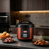 Cuisinière électrique à pression OEM 6L 1000W en acier inoxydable, multicuiseur 10-en-1, logo personnalisé, marque privée