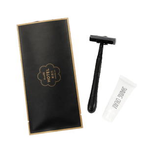 Kit de Amenidades de Hotel de Lujo Personalizado, Set de Artículos de Aseo Desechables para Viaje con Maquinilla de Afeitar y 10g de Crema de Afeitar - Product Image 1