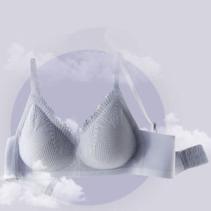 บราไร้โครงแบบไร้ตะเข็บ ลายพิมพ์ลาเท็กซ์ ผ้าถัก ระบายอากาศได้ดี เป็นมิตรกับสิ่งแวดล้อม ช่วยยกกระชับ เหมาะสำหรับผู้หญิง - Product Image 6