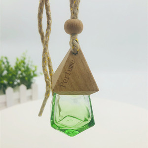 Flacons de parfum en forme de capsules pour voiture, 7ml, pièces, nouveau Design, capuchon en bois, pendentif, diffuseur de voiture - Product Image 4