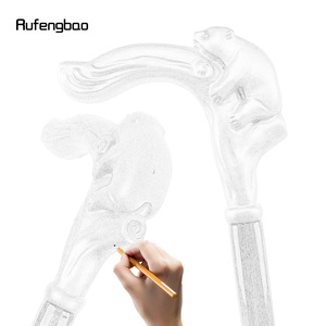 ไม้เท้าเดินป่าลายเสือดาว ทำจากไม้และเหล็กคาร์บอน สำหรับกิจกรรมกลางแจ้ง - Product Image 3
