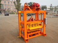 Machine à fabriquer des blocs de pavés en béton semi-automatique Shengya QTJ4-40 avec mélangeur JQ350, certifiée CE, facile à utiliser