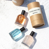 Bouteilles de parfum rondes de luxe 30ml 50ml 100ml, emballage cosmétique, bouteille en verre pour faveurs de mariage avec dessus de pulvérisation