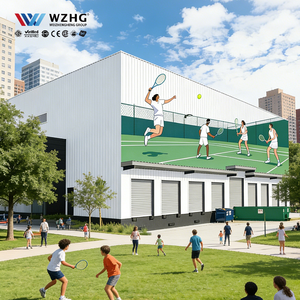 Stade de tennis innovant en structure acier préfabriquée insonorisé pour clubs privés avec une durée de vie de 50 ans, certifié ISO9001, marque WZH - Product Image 1