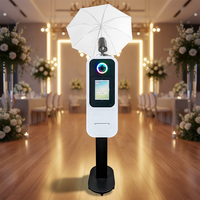 Kiosque photo selfie compatible avec iPad, machine photo DSLR avec emplacement pour imprimante intégré pour imprimante HITI P322W CP1500