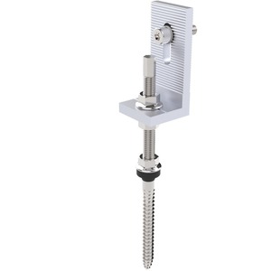 Vis de <span class=keywords><strong>fixation</strong></span> pour panneau solaire avec filetage <span class=keywords><strong>bois</strong></span> pour montage sur toit en tôle métallique SUS304 Crochets en L - Product Image 2