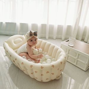 Bañera inflable de plástico para bebés, bañera de PVC libre de htalato, <span class=keywords><strong>productos</strong></span> de seguridad para niños con piscina acolchada - Product Image 2