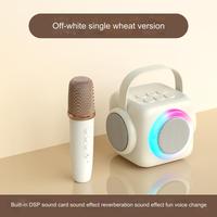 Altavoz Bluetooth con Micrófono Inalámbrico, Bafle Bluetooth, Lámpara de Ambiente Colorida, Altavoz Karaoke con Micrófono y Bluetooth