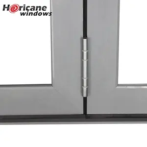 NFRC AS2047 estándar comercial China grande de aluminio panel de vidrio de acordeón puerta plegable