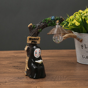 Animazione creativa giapponese no face <span class=keywords><strong>maschio</strong></span> piccola luce notturna posiziona una decorazione creativa del desktop della casa artigianato studenti - Product Image 5