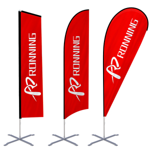 Kit de Bandera de Playa con Mástil y Estaca para Suelo, Sistema de Exhibición de Pancartas para Exteriores, para Instalación en Arena o Césped, Letrero Publicitario - Product Image 4