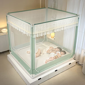 Nouvelle chambre à coucher maison <span class=keywords><strong>lit</strong></span> Double <span class=keywords><strong>lit</strong></span> en dentelle sous <span class=keywords><strong>lit</strong></span> Anti-chute moustiquaire Simple <span class=keywords><strong>voile</strong></span> de dentelle le support supérieur carré est facile à installer - Product Image 4