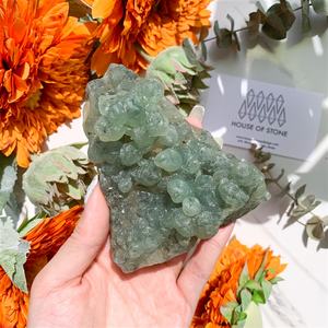 คริสตัลเพรนไนต์ดรูซี่ขัดเงาสไตล์โบฮีเมียนขายส่ง สำหรับตกแต่งบ้านอย่างมีเอกลักษณ์และเป็นของขวัญในวันหยุด - Product Image 4