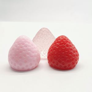 Office Strawberry Decompression Toy Portable TPR Squeeze Stress Relief Toy <b>Desk</b> Anti-Anxiety Fidget Toy for Adults - Product Image 1