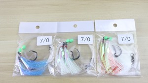 6/0 7/0 8/0 9/0 thép carbon cao vòng tròn móc câu cá biển cá hồng biển cá hồi câu cá jigging sabiki giàn phát sáng phát sáng - Product Image 5