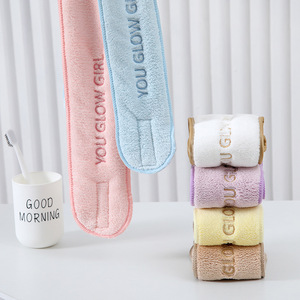 फ़ैक्टरी अनुकूलित लोगो हेयरबैंड बहुरंगा योगा वॉश एंटी-नमी माइक्रोफ़ाइबर हेडबैंड - Product Image 4