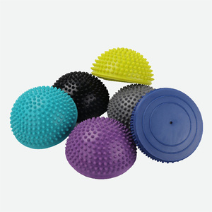Palla da Massaggio Mezza Sfera in PVC Morbido Personalizzabile con Logo, Leggera, Antiscivolo, per Riflessologia Plantare, Yoga e Fascite Plantare - Vendita all'Ingrosso - Product Image 1