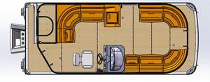 Meilleur yacht sportif de luxe de 22 pieds, coque en fibre de verre stable, capacité de 11 personnes, bateau de pêche et de croisière personnalisable à vendre - Product Image 6