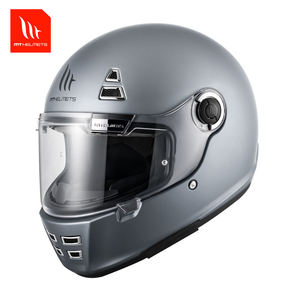 Casco MT Jarama Español Certificado por DOT y CCC, Acabado a Mano, Doble Visera, Material ABS, Probado en Túnel de Viento, para Motocicletas Clásicas/Personalizadas/Urbanas, Nuevo - Product Image 1