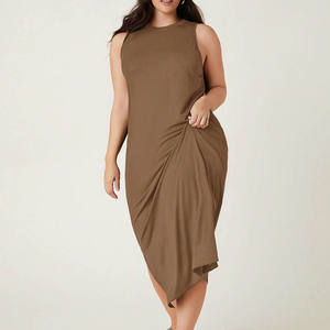 Personnalisé 2024 Automne Dames Robes décontractées élégantes et sexy, Robe pull <span class=keywords><strong>en</strong></span> tricot à manches longues <span class=keywords><strong>en</strong></span> coton pour femmes <span class=keywords><strong>de</strong></span> grande taille/ - Product Image 5