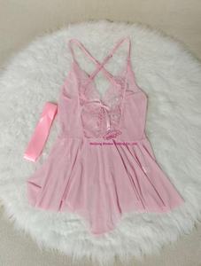 ملابس داخلية نسائية مثيرة شفافة من الدانتيل، لانجيري مفتوح جذاب وقميص نوم مثير - Product Image 6