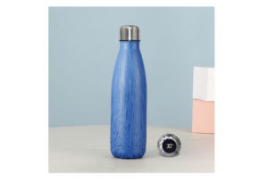 Bouteille de sport moderne en acier inoxydable à double paroi isolée sous vide avec affichage numérique de la température, anti-fuite, gobelet à boire pour la randonnée - Product Image 2