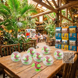Jouet à remonter en forme de toucan sauteur, idéal pour les cadeaux de fête à thème jungle, les remplisseurs de sacs cadeaux, les cadeaux de Noël, les petits cadeaux de Pâques et les œufs de Pâques - Product Image 5