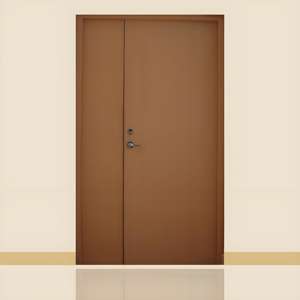 Porte coupe-feu en bois de style européen avec panneau de <span class=keywords><strong>vision</strong></span> vitré, porte coupe-feu pour hôtel, école - Product Image 5