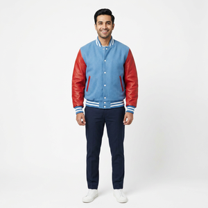 Blank Varsity <b>Jackets</b> <b>Long</b> Sleeves Printing Quality Price Fast Delivery Breathable Wool Letterman <b>Jackets</b> for <b>Men</b> - Product Image 1
