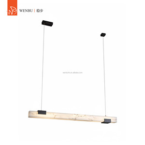 Linear Spanish alabaster Pendant <b>Lamp</b> for <b>kitchen</b> island hotel dining room villa bar - Product Image 1