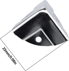 Pezzi di ricambio dell'incubatrice per uova protezioni per staffe angolari avvolgenti staffe di copertura per bordi angolari cromate per baule in legno petto Cas - Product Image 4