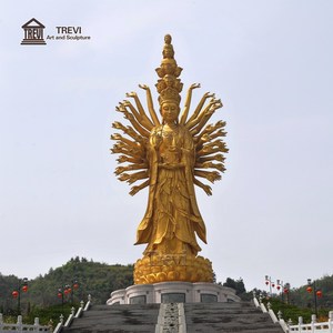Escultura de Buda de las <span class=keywords><strong>Mil</strong></span> Manos de Bronce TREVI, Estatua Budista Tradicional Antigua Personalizada de Gran Tamaño para Decoración de Templos - Product Image 2