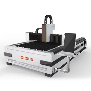 Máquina de corte láser de fibra de acero al carbono, marco resistente con riel de guía Hiwin