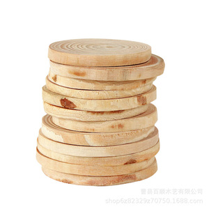 Base redonda de madera de pino para manualidades, accesorios para fotos, suministros para manualidades hechas a mano. - Product Image 5
