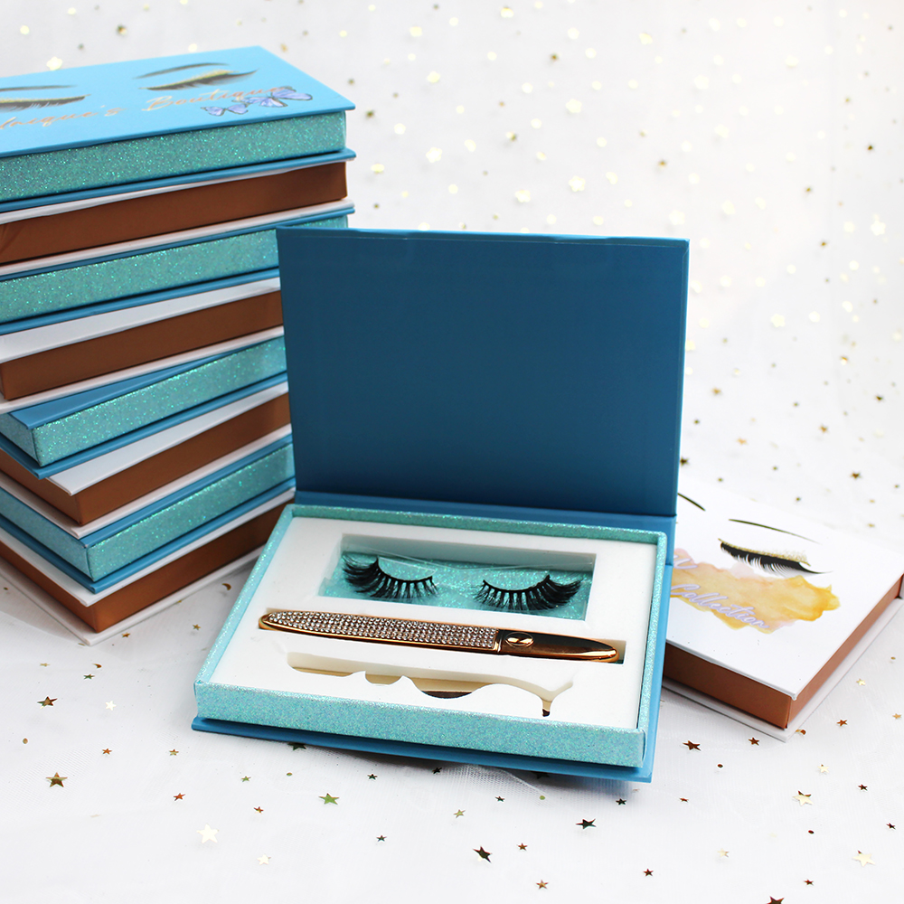 3D Фирменная этикетка ручной работы натуральный вид Искусственная норка 5 магнитов магнитные ресницы подводка ресниц с коробкой