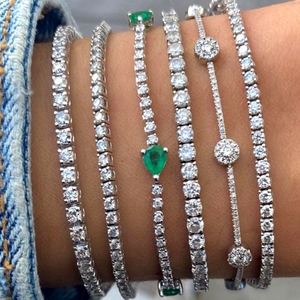 <b>Bracelets</b> Pulsera Plata 925 Mujer Brazalete Diamante Imitacion Pulsera Pastillero Sterling <b>Silver</b> 925 <b>Bracelet</b> Women - Product Image 1