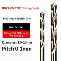Foret hélicoïdal à queue droite HSS-Co, acier rapide au cobalt pour perceuse manuelle et centre d'usinage CNC