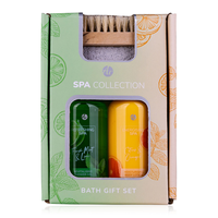 Coffret cadeau de soin de la peau hydratant à la menthe fraîche, au citron vert, aux agrumes et à l'orange, gel à base de plantes OEM, relaxation apaisante, boîte cadeau décorative