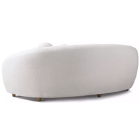 Ensemble de canapés de salon au design moderne, canapé sectionnel minimaliste aux courbes sculpturales, meubles d'intérieur pour villa, hôtel cinq étoiles