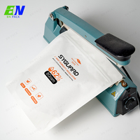 Pochette support en papier kraft biodégradable écologique 50g-250g emballage de café thé aux herbes imprimé en couleur PLA Doypack