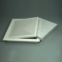 Diffuseur à plaques perforées Noyau amovible Cadre en aluminium Diffuseur carré à plaques pour ventilation ouvrable avec loquet à ressort (RG-PD)