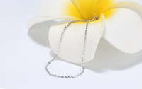 Collier en argent sterling 925 RINNTIN SC06 pour hommes, plaqué or 14k 18k, chaîne câble, vente en gros