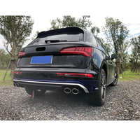 Nouveau diffuseur de pare-chocs arrière noir brillant avec embouts de sortie d'échappement pour Audi Q5 SQ5 2019-2021