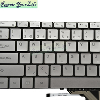 Clavier d'ordinateur portable rétroéclairé espagnol SP pour BMAX MaxBook Y13 MB30010010 XK-HS205 RT132HS X390G, claviers de remplacement argentés, neuf
