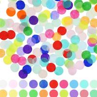 Confettis en papier de soie biodégradable ronds, colorés, forme personnalisée, pour mariage, fête, célébration, vente en gros
