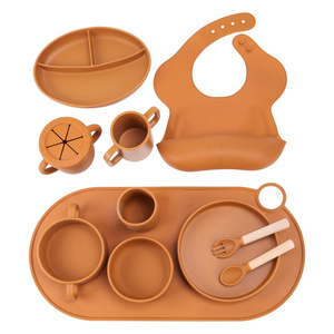 Babero de alimentación de silicona para niños, babero de silicona seguro de grado alimenticio, diseño de alimentación de bebés lavable, Baberos de precio competitivo para bebés - Product Image 1